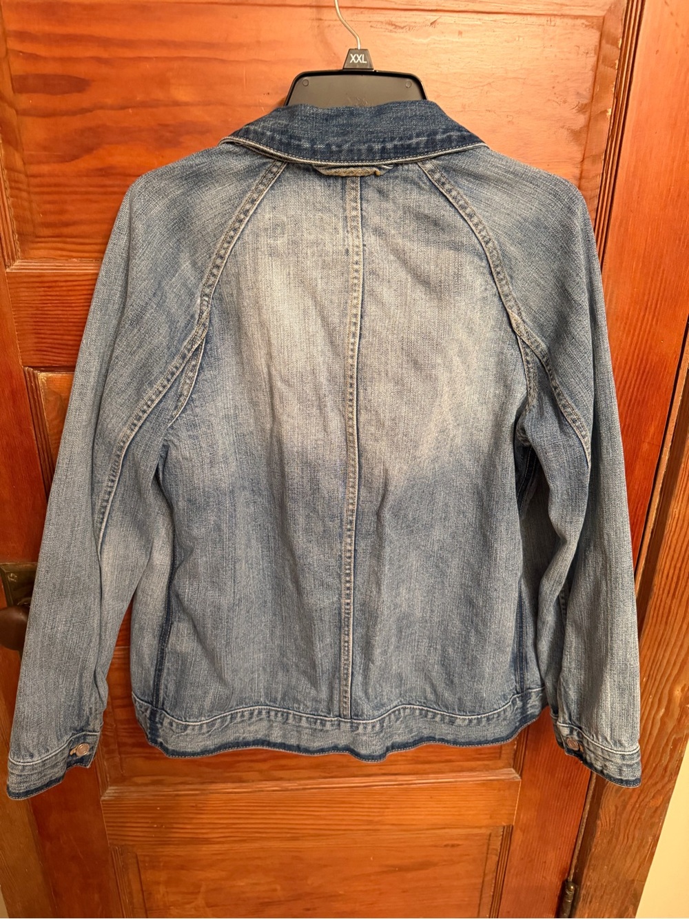 kate spade Saturday Light Blue Patchwork Denim Jacket - Picture 5 of 9